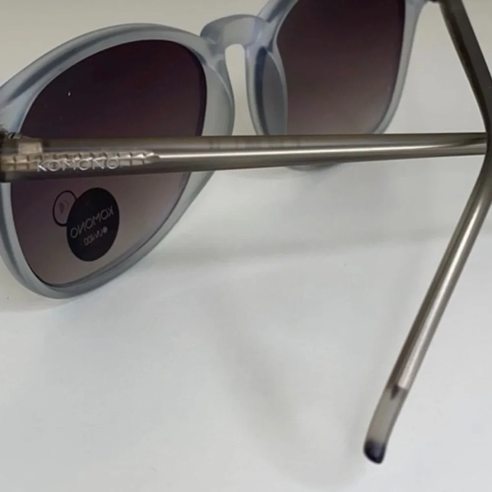 NWT Komono Urkel Heaven Blue Sunglasses UV400 Acetate w/ Case